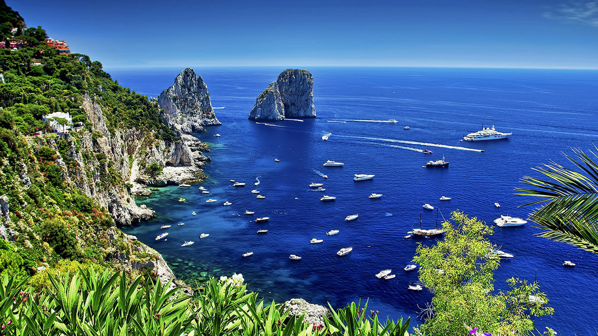 Capri island in Italy