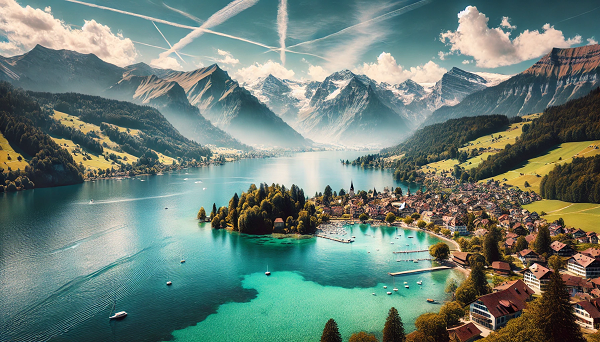 Lake Thun in Interlaken